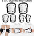 SKT HP Protective Gear for Adults, Knee Pads, Elbow Pads, Wrist Guards for Inline Skating and Biking
