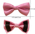 Premium Double Layer Bowtie for Dog Collars, 20 Colors, Rubber Band Attachment for Large Pets (Large)