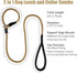 Strong Slip Rope Dog Training Leash (5ft), Heavy Duty Braided Nylon Lead with Padded Handle for Medium Large Dogs