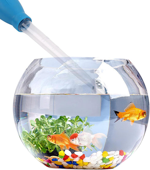 2 Set Manual Fish Tank Cleaning Tools with Extension Pipe and L Shaped Extension Pipe, 30ml Aquarium Water Changer,