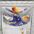 Bird Double Hammock Warm Nest Bed for Parrot, Budgie, Cockatiel, Lovebird, Hamster (L)