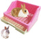 kathson Rabbit Litter Box Trainer Small Animal Potty Corner Toilet with Drawer
