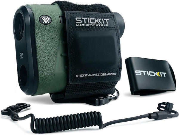 STICKIT Magnetic Strap - Hunting Rangefinder Attachment for Belt, Pack, Gear, Stand or Blind, Silent Hold