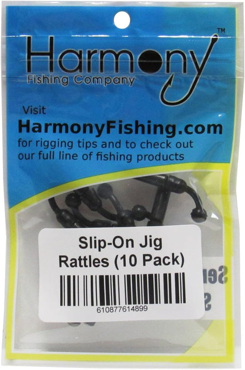 Harmony Fishing Slip-On Low Profile Jig Rattles - 10 Pack