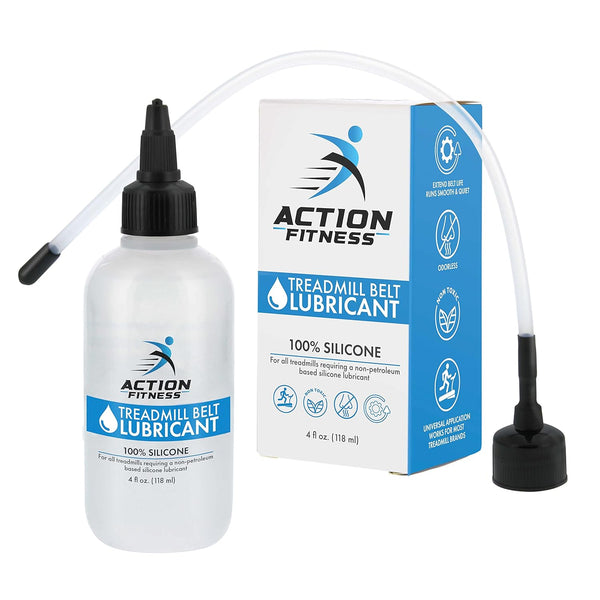 Action Fitness 100% Silicone Treadmill Lubricant for Belt Maintenance - 4oz Bottle,