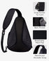 Backpack: Daypack Pack WATERFLY Sling Bag Crossbody Over Shoulder Casual Cross Chest Side