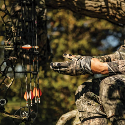 Hunting Gloves - Camo Full Finger/Fingerless Gloves, Lightweight Camouflage Pro Anti-Slip Bow Hunting Archery