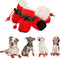 YAODHAOD Dog Shoes for Winter, Red Fleece Warm Snow Booties & Paw Protectors for Small Medium Dogs, Size 7: 2.3"x1.9"