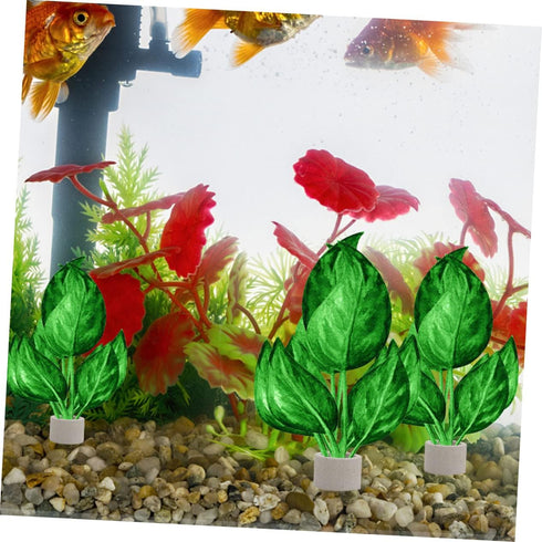Aquarium Plant Holder 12pcs Plant Fixed Rings Base Aquarium Holders Water Anti-Floating Fixing Plants Weights Pot Fish Tank Supply Cultivation Ceramic Aquatic by Hohopeti