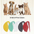Pet Knotting Comb, Dematting Tool for Cats and Dogs, Effectively Remove Knots and Tangles, 5 Pcs