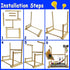 kathson Bird Playground,Parakeet Play Stand,Parrots Play Gym with Food Bowls,Cockatiel Playstand with Chewing&Exercise