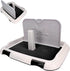 Puppy Dog Potty Tray Pee Pad Holder, Mesh Training Toilet for Small and Medium Dogs, Easy to Clean, Wall for Male Dogs