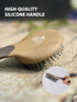 7 Set Harrison Howard Horse Grooming Kit, Piece Horse Brush with Curry Comb, Hoof Pick, Sweat Scraper & Bag Brown