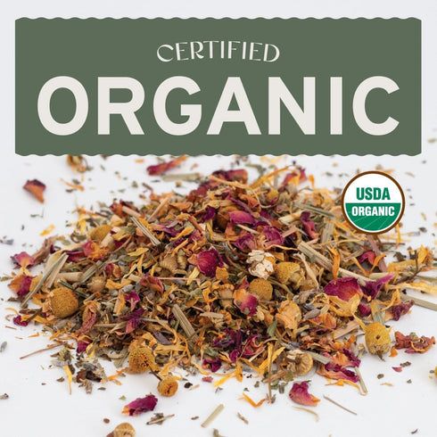(10 oz, Sassafras & Pumpernickel's Certified USDA Organic Chicken Nesting Herbs Resealable Bag) Aromatic Herbs