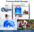 Water Container Bags, 4 Packs BPA Free Foldable Plastic 1.3 Gallon Water Container Bag for Camping Hiking Emergency