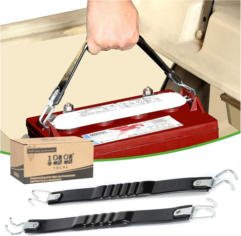10L0L 2Pcs Golf Cart Battery Lifting Strap Universal Deep Cell Battery Carrier Strap Fit for Club Car, EZGO