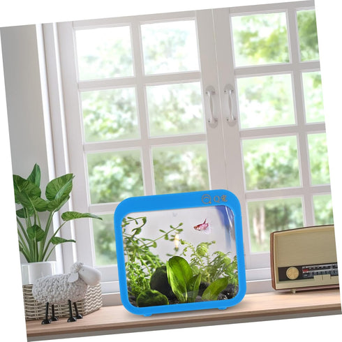 Creative Aquarium Miniature Kits Work Desk Decor Reptile Decor Small Fish Tank Small Betta Fish Tank Mini Fish Tanks Ecological Landscape Box Desktop Aquarium Decoration Betta Box