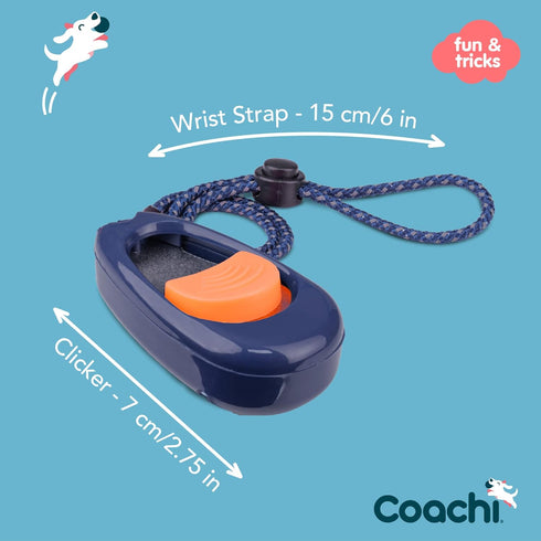 Coachi Multi-Clicker Dog Accessory, Volume Control with 3 Settings, Adjustable Wrist Strap