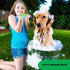 Rubber Dog Bath & Massage Brush - Cat Shampoo Scrubber with Soft Silicone Bristles for Short & Long Hair Pets
