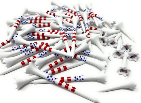 NorthPointe Golf Tees Plastic Combo Pack of 50 Includes (40 Count) 3 ¼” Tees + (10 Count) 1½ Short Tees