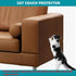 Cat Scratch Furniture Protector,78.7"x15.8"Cat Scratching Mat,Trimmable Self-Adhesive Cat Couch Protector,cat Wall Scratcher,Pad Replacement for Cat Tree Shelves and Post(Brown)