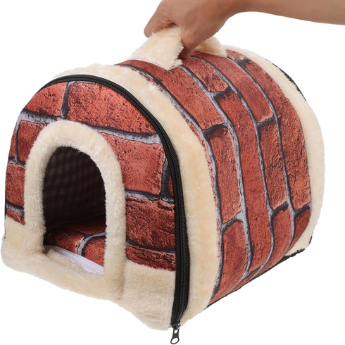 FOMIYES Pet Sleeping Bed, Cat Sleeping House Dog Bed Cushion, Pet House Cave for Dogs and Cats