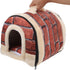 FOMIYES Pet Sleeping Bed, Cat Sleeping House Dog Bed Cushion, Pet House Cave for Dogs and Cats