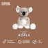 fabdog Large Koala Floppies Plush Dog Toy - Cute & Durable Squeaky Toy for Puppies and All Breeds