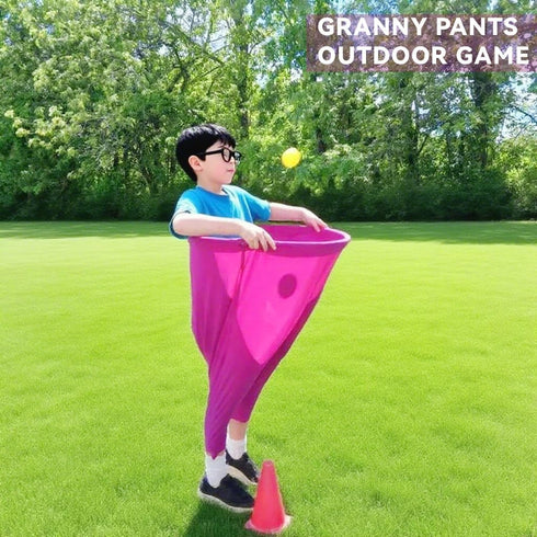 AODANC Sets,4PCS Granny Pants Yard Game Granny Pants Family Party Outdoor Games with Bouncy Balls for Adults