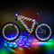 VIHOSE 4 Pcs Disco Bike LED Light 2 Bike Wheel 1 Frame