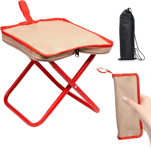 TJSTJS Camping Stool,Mountaineering and Hiking Portable Stools 13.5 Portable Folding Stools for Outdoor