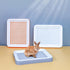 DEFKIYT Rabbit Potty Training Litter Box, Guinea Pig Litter Box Detachable Plastic Rabbit Potty Tray Hamster Toilet Box