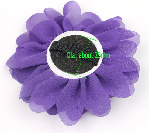 PET SHOW 30pcs/Pack 2.8" Plain Pet Collar Embellishments - Flowers, Bows, Charms for Small, Medium & Large Dogs
