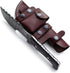 Wolklinge Handmade Damascus Steel Fixed Blade Tracker Knife for Hunting, Survival & Camping