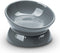 Elevated Ceramic Cat Bowl, Tilted Anti Vomiting Design, Spill-Proof and Dishwasher Safe for Indoor Cats