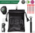 Golf Valuables Pouch, Leather Golf Tee Bag with Drawstrings, Golf Ball Bag for Men and Women