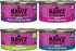 '-12 Pack Pack -4 (3oz Rawz Natural Premium Canned Cat Wet Food Shredded Cans Variety Flavors with Yow Pet Lid- (Tuna