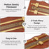 equlup 2 Billiard Game Scorer, Track Wavy Billiard Score Board Medium Density Fiberboard and Metal Billiard Game Score