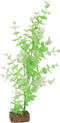GloFish Plant Aquarium Décor - Large Green and White, Fluorescent Under Blue LED Light