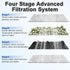 driamor 16 Pack Filter Cartridges for Top Fin PF-S Filters, Small Fish Tank Filters with Zeolite