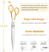 Trimming 7" JASON Dog Grooming Scissors Shears - Cats Shears Professional Pets Scissor Kit for Right Handed Groomers