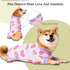 Dog Recovery Suit for Small Medium Large Dogs, Anti Licking Comfort Bodysuit Onesie (Medium, Pink Heart)
