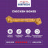 USA Beefhide Bones 15-17" Dog Chew Treats, Chicken Flavor, 1 Count/1 Pack
