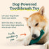 18 WOOF - Bite n' Brush Refills Treats for the Dog Toothbrush Toy - Scrub Plaque and Tartar from Your Dog's Teeth