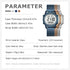 Counter Countdown TimerTU-2401 Women's Step Pedometer Watch with Stainless Steel Bracelet, Stylish Design, No App, No