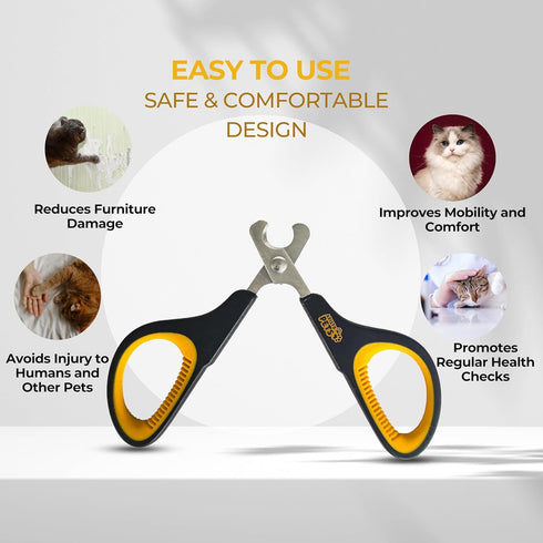 Aristopets Trimmer Cat Nail Clippers Professional Stainless-Steel Claw for Cats, Kittens, Hamsters, Rabbits, Birds