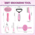 6PCS Dog Brush Grooming Kit Dog Brush for Shedding-Dogs Brushes for Grooming, Dematting Comb for Dogs, Nail Clipper