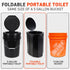 72 HRS 12 Portable Collapsible Camp Toilet - Extra Large, Lightweight & Sturdy (With Toilet Bags)