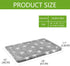 EMPSIGN Dog Bed Mat Dog Crate Pad Reversible (Cool & Warm), Machine Washable Dog Crate Mat, Kennel Pad for Dog Sleeping Mattress for Large Medium Small Dogs, Grey