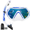 Snorkel Mask Snorkeling Set for Adults and Youth, Full Dry Snorkel Swim Goggles for Diving and Swimming